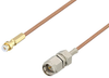 Snap-On MMBX Plug to SMA Male Cable 4 Inch Length Using RG178 Coax - PE3C3989-4 - Pasternack