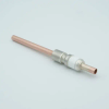 Power Feedthrough, 8000 Volts, 1 Tube, 0.38″ Copper Conductor, 0.747″ Dia Stainless Steel Weld Adapter - A0108-1-W - MPF Products, INC.