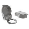 VISE ACTION® Compression Latch, Sealing Cover without Fin, Stainless Steel, Electropolished - E3-80-252-40 - Southco