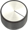 Round Skirted Knob With Line Ind, 6.35Mm; Shaft Type Ehc (Electronic Hardware) - 95F7019 - Newark, An Avnet Company