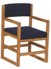 Arm Chair with Sled Base-JC740 - JC740 - Jess Crate Furniture