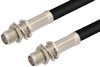 SMA Female Bulkhead to SMA Female Bulkhead Cable 12 Inch Length Using RG58 Coax - PE35404-12 - Pasternack