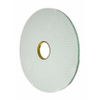 3M 4004 Double Coated Urethane Foam Tape White 0.75 in x 5 yd Roll -- 4004 0.75IN X 5YD - Image