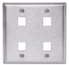 Datacommunication Face Plate - SSF204 - Hubbell Incorporated
