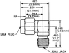 Rf/coaxial Adapter, Sma Plug-Sma Jack; Convert From Coax Type Itt Sealectro - 90F2527 - Newark, An Avnet Company