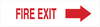 Exit & Directional Sign - 47246 - Brady Corporation