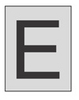Bradylite Reflective Numbers & Letters - 5900-E - Brady Corporation