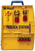 Padlock Station w/5 Steel Padlocks - 105929 - Brady Corporation