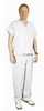 Desco White Medium Cotton, Nylon, Polyester Dissipative Pant 17034 - DESCO 17034 - R. S. Hughes Company, Inc.