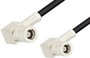SMB Plug Right Angle to SMB Plug Right Angle Cable 12 Inch Length Using PE-B100 Coax - PE34465LF-12 - Pasternack