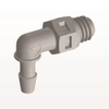 Threaded Elbow Connector, Barbed, Natural - ME3 - Qosina Corp.