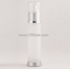 Airless Bottle, Clear Cap, White Body, 10 mL -- CPR06CSW - MSX010 - Image