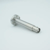 SHV-20 Coaxial Feedthrough, 1 Pin, Grounded Shield, 1.33″ Conflat Flange, Without Air-side Connector - A0703-2-CF - MPF Products, INC.