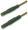 Test Lead, 4Mm Banana Plug To 4Mm Banana Plug, Green, Yellow, 1 Kv, 32 A, 1 M Rohs Compliant Hirschmann Test And Measurement - 96K5982 - Newark, An Avnet Company