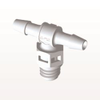 Threaded T Connector Barbed, White - MT330 - Qosina Corp.