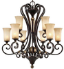 3966-9 FB Large Chandeliers-Glass Shade - 402571 - Capital Lighting, Inc.