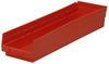 Akro-Mils 321 cu in Red Industrial Grade Polymer Shelf Storage Bin - 23 5/8 in Length - 6 5/8 in Width - 4 in Height - 1 Compartments - 30164 RED - 30164 RED - R. S. Hughes Company, Inc.