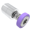 Captive Screw, M3 X 0.5, Press-in, TORX®, Smooth Purple Knob - 52-36-51-4-012 - Southco