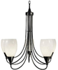 1365EBONY Mid. Chandeliers-Glass Up - 436473 - Capital Lighting, Inc.