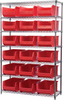 Shelving, Wire Shelving Kit, 18x48x74, 18 Bins - AWS184830281R - Akro-Mils, Inc.