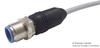 Sensor Cord, 3P, M12 Plug-Free End, 1.5M; Connector Type A Te Connectivity - 98X9096 - Newark, An Avnet Company