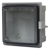 Enclosure, Hinged, Transparent Screw Cover With Plastic Quick Release Latch -- ARCA-JIC AR664CHLT - Image