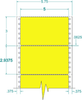 Fluorescent Address Label - Pinfeed - 162156 - Western Numerical Control