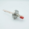 Thermocouple-Power Feedthrough, 1 Pair Type C, w/ Miniature TC Connector, 5000 Volts, 30 Amps, 2 Pins, 2.75″ Conflat Flange - A2277-5-CF - MPF Products, INC.