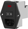 Iec Inlet C14, 10A, 250Vac, Panel; Connector Type Corcom Te Connectivity - 86K9113 - Newark, An Avnet Company