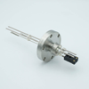 Thermocouple-Power Feedthrough, 1 Pair Type J, w/ Miniature TC Connector, 5000 Volts, 15 Amps, 2 Pins, 2.75″ Conflat Flange - A2277-4-CF - MPF Products, INC.