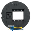 Hubbell SystemOne Extron and 3 MAAP Sub-Plate - S1SPEXT1 - TelephoneStuff.com