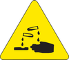 Brady B-946 Black on Yellow Triangle Vinyl Hazardous Material Label - 1 in Width - 1 in Height - 60195 - 754476-60195 - R. S. Hughes Company, Inc.
