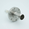MS Series, Thermocouple Feedthrough, Type K, 2 Pairs, w/ Air-side Connector, 2.75″ Conflat Flange - A0193-1-CF - MPF Products, INC.