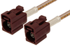 Bordeaux FAKRA Jack to FAKRA Jack Cable 48 Inch Length Using RG316 Coax - PE38754D-48 - Pasternack