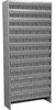 Akro-Mils 6500 lb Adjustable Gray Powder Coated Steel 22 ga Enclosed Adjustable Fixed Shelving System - 12 Bins, 30 Bins, 36 Bins - 6500 lb Total Capacity - ASC1279AST GREY -- ASC1279AST GREY - Image