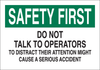 Brady B-401 High Impact Polystyrene Rectangle White Machine & Equipment Sign - 14 in Width x 10 in Height - 23070 - 754476-23070 - R. S. Hughes Company, Inc.