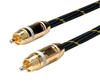 Audio Cable, Rca Plug, 2.5M, Blk/gld; Connector To Connector Roline - 43AC9875 - Newark, An Avnet Company