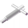 Hand-Retractable Spring Plungers, Body Thread Length=20.3 mm | 0.800 in, , Body Thread Size=1/4-20 -- IC-RSPT05 - Image