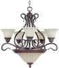 2776SVGB Mid. Chandeliers-Glass Up - 798353 - Capital Lighting, Inc.