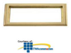 Hubbell Brass Tapered Flange 3-Gang Box -- SB3085 - Image