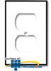 Leviton 1-Duplex Midway Size Nylon Wallplate - PJ8 - TelephoneStuff.com
