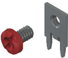 Slim-Line PC Screw Terminal, 90°- Unassembled Red screw - 8183-2 - Keystone Electronics Corp.