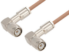 TNC Male Right Angle to TNC Male Right Angle Cable 50 CM Length Using RG400 Coax - PE3W00037-50CM - Pasternack