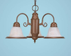 Mid. Chandeliers-Glass Down - 730384 - Capital Lighting, Inc.