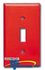 Leviton Red Stamped "Emergency" Wallplate.. - 80701-RE - TelephoneStuff.com