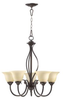 6010-5-86 Mid. Chandeliers-Glass Up - 606454 - Capital Lighting, Inc.