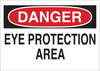 Brady B-302 Polyester Rectangle White Personal Protection Equipment (PPE) Sign - 10 in Width x 7 in Height - Laminated - TEXT: DANGER - 85015 - 754476-85015 - R. S. Hughes Company, Inc.