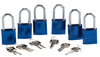 Blue Aluminum Padlocks - 105883 - Brady Corporation