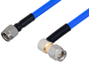 SMA Male to SMA Male Right Angle Cable 12 Inch Length Using PE-141FLEX Coax, RoHS - PE3CA1036-12 - Pasternack