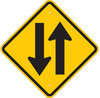 Brady B-555 Aluminum Diamond Yellow Stop Signs, Traffic Control Signs & Banners Sign - 18 in Width x 18 in Height - 124579 -- 754473-81024 - Image